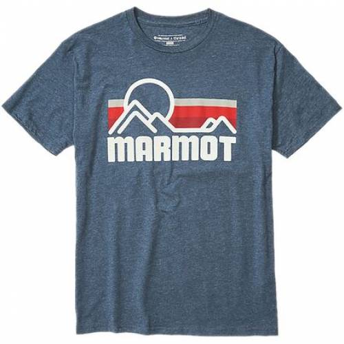 マーモット 紺色... : メンズファッション MARMOT Tシャツ 豊富な新品