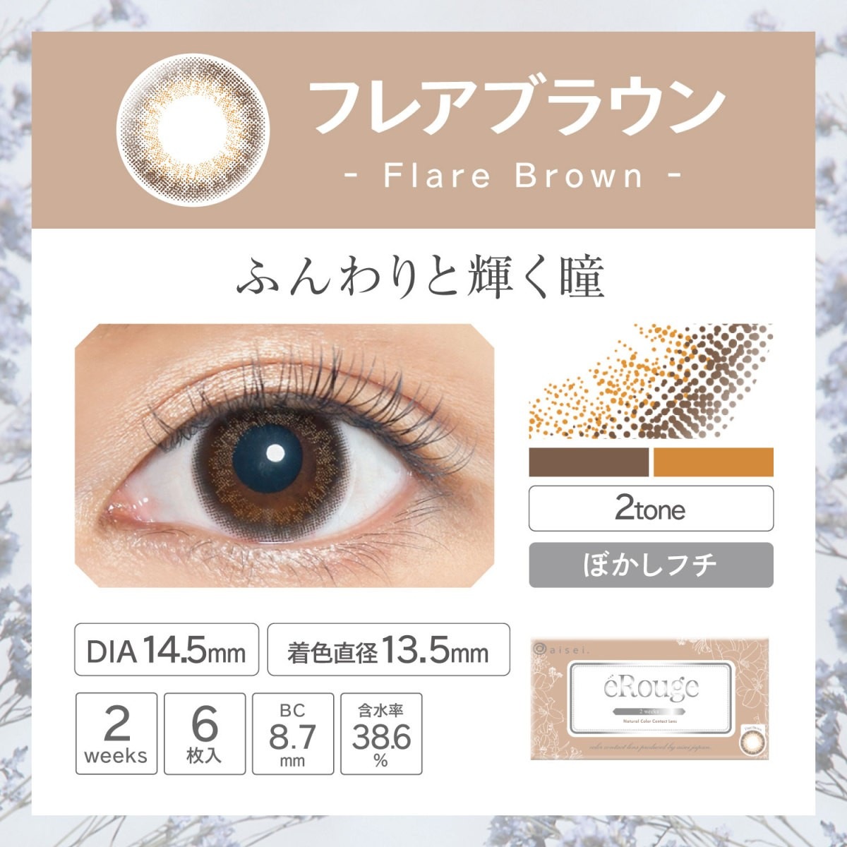 カラコン 2week 【2箱セット】 1箱6枚入り カラーコンタクト コンタクト 度あり 度なし ツーウィーク 2週間 カラコン