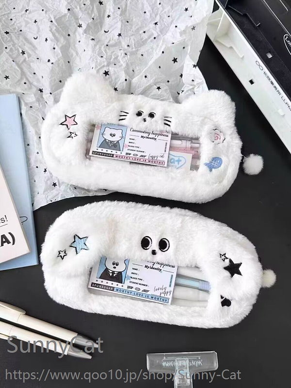 ⭐️人気商品⭐️筆箱 韓国 猫ちゃん かわいい犬 シンプル　ペンケース Amazon.co.jp: 筆箱 韓国 猫ちゃん かわいい犬 シンプル ふでば