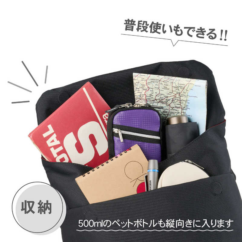CHULULU　RENU (レニュー) フラップショルダーバッグ M ブラック　SCH-REFSBMBK