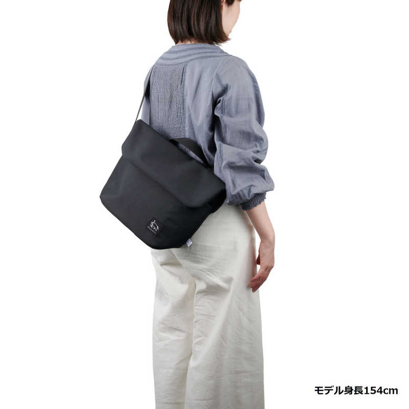 CHULULU　RENU (レニュー) フラップショルダーバッグ M ブラック　SCH-REFSBMBK