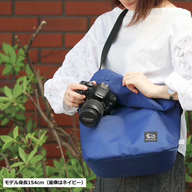 CHULULU　RENU (レニュー) フラップショルダーバッグ M ブラック　SCH-REFSBMBK