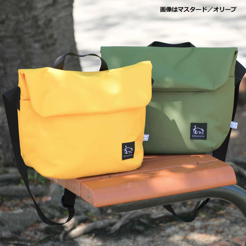 CHULULU　RENU (レニュー) フラップショルダーバッグ M ブラック　SCH-REFSBMBK