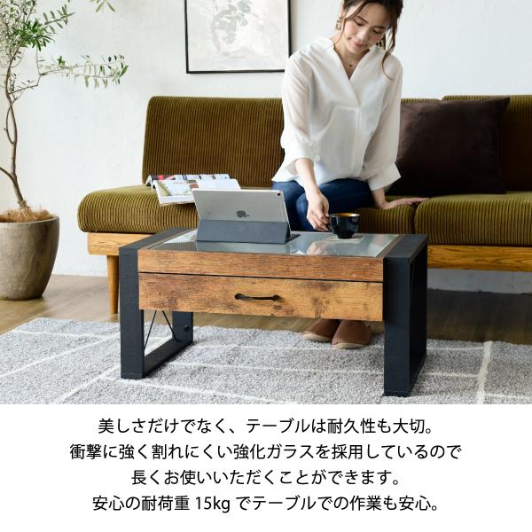 ローテーブル 収納 センターテーブル ガラス リビングテーブル ブルックリン 長方形 引き出し 収納付き 強化ガラス 一人暮らし テレワーク 在宅 コンパクト ローテーブル 収納 センターテーブル ガラス リビングテーブル ブルックリン 長方形 引き出し 収納付き 強化ガラス 一人暮らし テレワーク 在宅 コンパクト