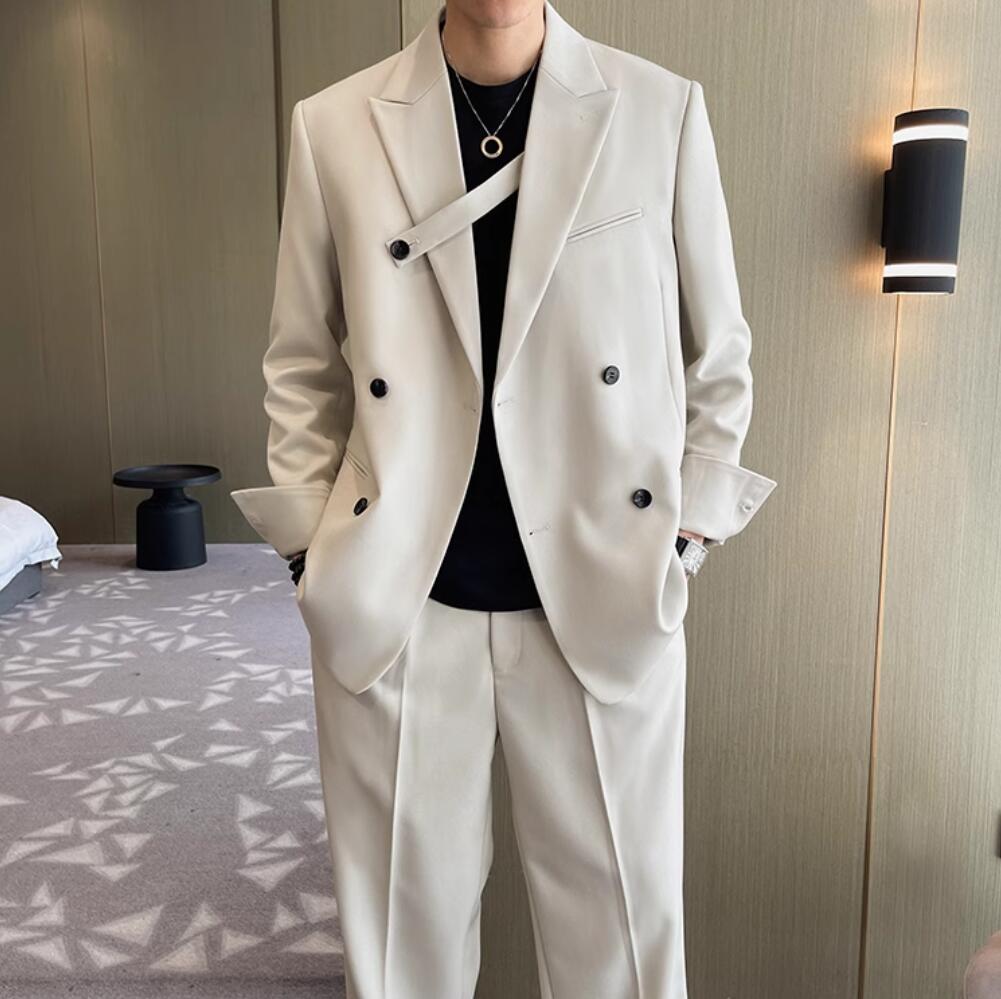 おすすめランキング韓国風 カジュアルスーツ メンズ ダブルスーツ ゆったり スリムスーツ ビジネススーツ セットアップ メンズスーツ ジャケット パンツ 結婚式スーツ パーティ 紳士服 スーツセット おすすめランキング韓国風 カジュアルスーツ メンズ ダブルスーツ ゆったり スリムスーツ ビジネススーツ セットアップ メンズスーツ ジャケット パンツ 結婚式スーツ パーティ 紳士服 スーツセット