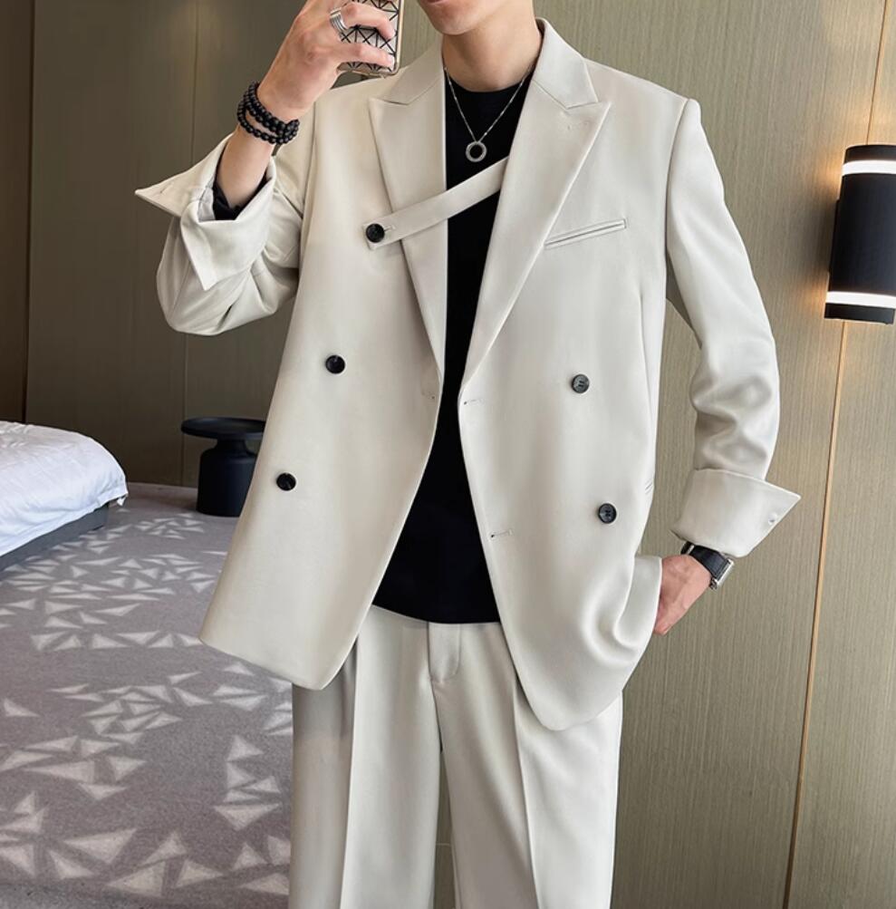 おすすめランキング韓国風 カジュアルスーツ メンズ ダブルスーツ ゆったり スリムスーツ ビジネススーツ セットアップ メンズスーツ ジャケット パンツ 結婚式スーツ パーティ 紳士服 スーツセット おすすめランキング韓国風 カジュアルスーツ メンズ ダブルスーツ ゆったり スリムスーツ ビジネススーツ セットアップ メンズスーツ ジャケット パンツ 結婚式スーツ パーティ 紳士服 スーツセット