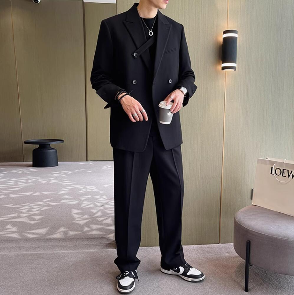 おすすめランキング韓国風 カジュアルスーツ メンズ ダブルスーツ ゆったり スリムスーツ ビジネススーツ セットアップ メンズスーツ ジャケット パンツ 結婚式スーツ パーティ 紳士服 スーツセット おすすめランキング韓国風 カジュアルスーツ メンズ ダブルスーツ ゆったり スリムスーツ ビジネススーツ セットアップ メンズスーツ ジャケット パンツ 結婚式スーツ パーティ 紳士服 スーツセット