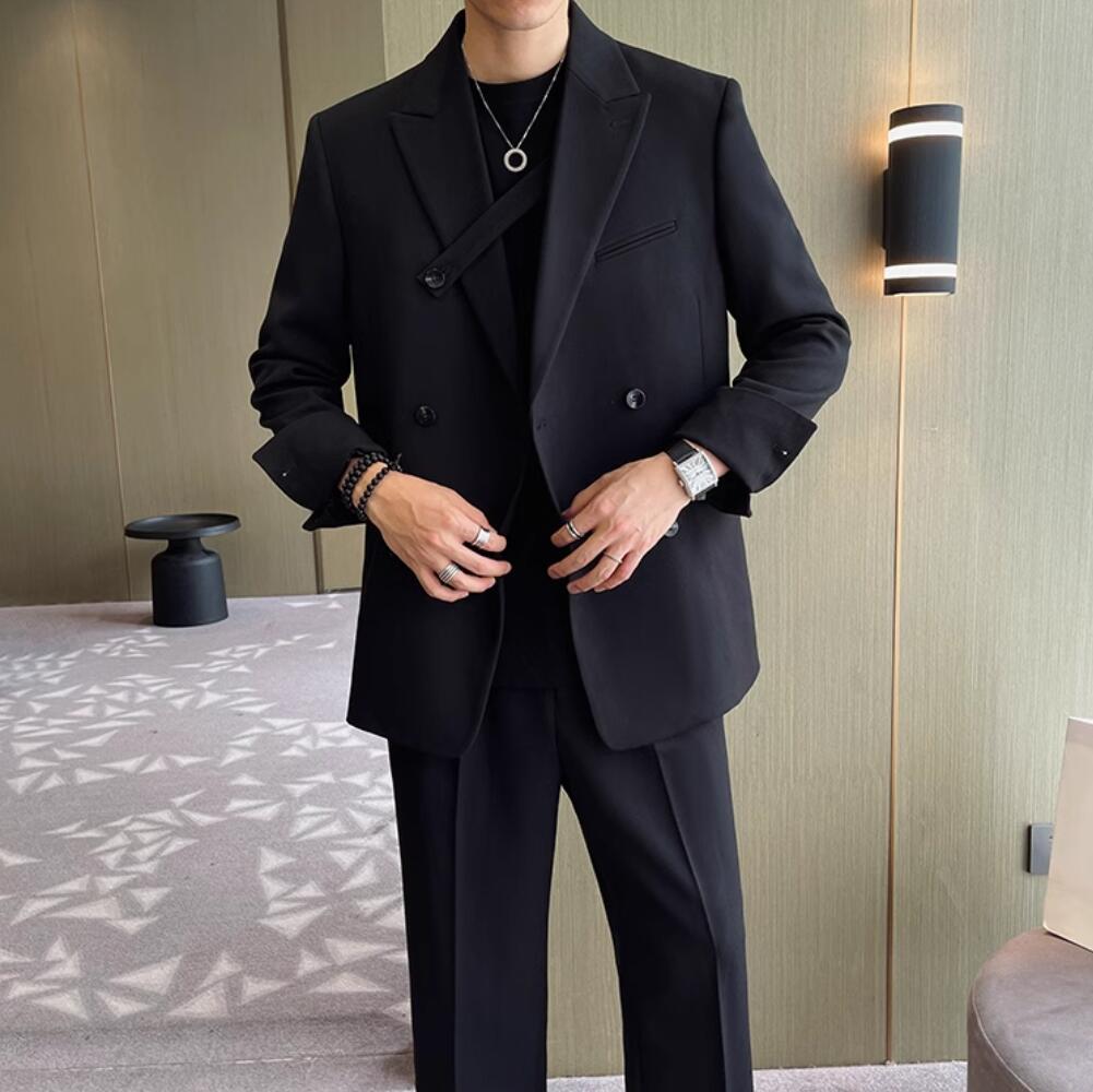 おすすめランキング韓国風 カジュアルスーツ メンズ ダブルスーツ ゆったり スリムスーツ ビジネススーツ セットアップ メンズスーツ ジャケット パンツ 結婚式スーツ パーティ 紳士服 スーツセット おすすめランキング韓国風 カジュアルスーツ メンズ ダブルスーツ ゆったり スリムスーツ ビジネススーツ セットアップ メンズスーツ ジャケット パンツ 結婚式スーツ パーティ 紳士服 スーツセット