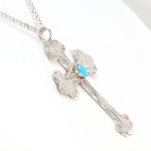 シルバー ネックレス ターコイズ 総重量約12.1g 約65cm ジュエリー 中古 シルバー ネックレス ターコイズ 総重量約12.1g 約65cm ジュエリー 中古