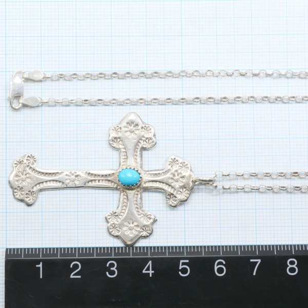 シルバー ネックレス ターコイズ 総重量約12.1g 約65cm ジュエリー 中古 シルバー ネックレス ターコイズ 総重量約12.1g 約65cm ジュエリー 中古