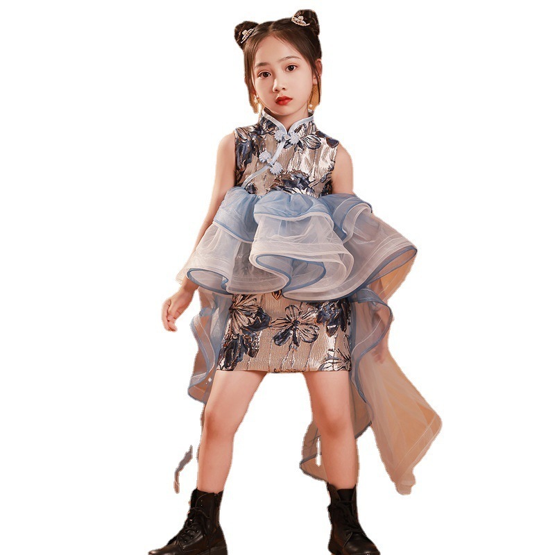 Qoo10限定キッズ ウェディングドレス 子供用ドレスチャイナドレス2025新型女の子モデルがショーに登場ドレスを改良 子供 ワンピース Qoo10限定キッズ ウェディングドレス 子供用ドレスチャイナドレス2025新型女の子モデルがショーに登場ドレスを改良 子供 ワンピース