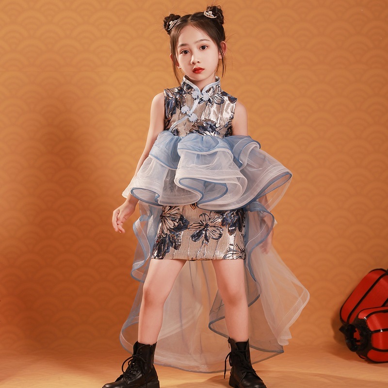 Qoo10限定キッズ ウェディングドレス 子供用ドレスチャイナドレス2025新型女の子モデルがショーに登場ドレスを改良 子供 ワンピース Qoo10限定キッズ ウェディングドレス 子供用ドレスチャイナドレス2025新型女の子モデルがショーに登場ドレスを改良 子供 ワンピース