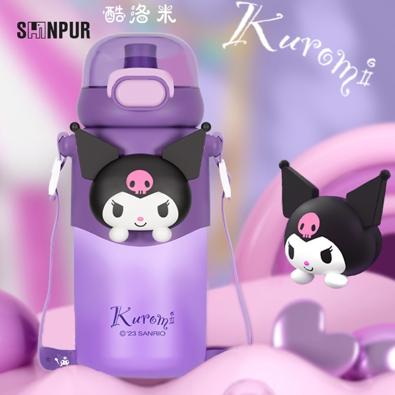 クロミ保温カップかわいい女性ストローカップ子供通学カップサンリオダブルドリンクカップ