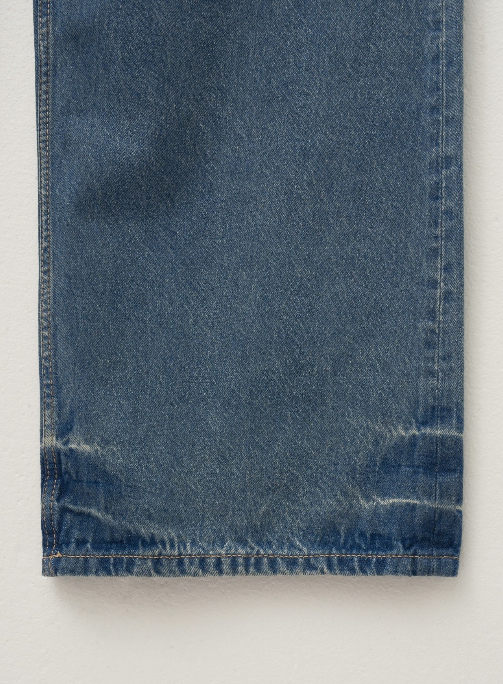 ★SATUR★ W Crease Hemline Wide Denim Pants Union Washed SATUR | 세터 | (W) 크리즈 헴라인 와이드 데님 팬츠 유니온 워시드
