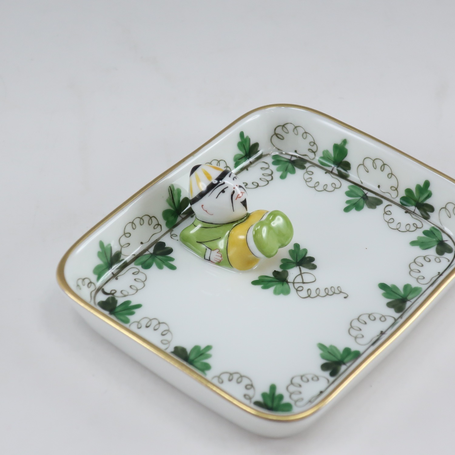 ヘレンド パセリ マンダリン オブロングトレイ 7733/PE ポーセリン