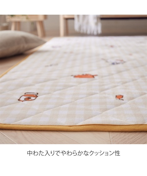 ラグマットラグ キルトラグハローキティ中わた入り ラグマットラグ キルトラグハローキティ中わた入り