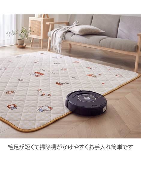 ラグマットラグ キルトラグハローキティ中わた入り ラグマットラグ キルトラグハローキティ中わた入り