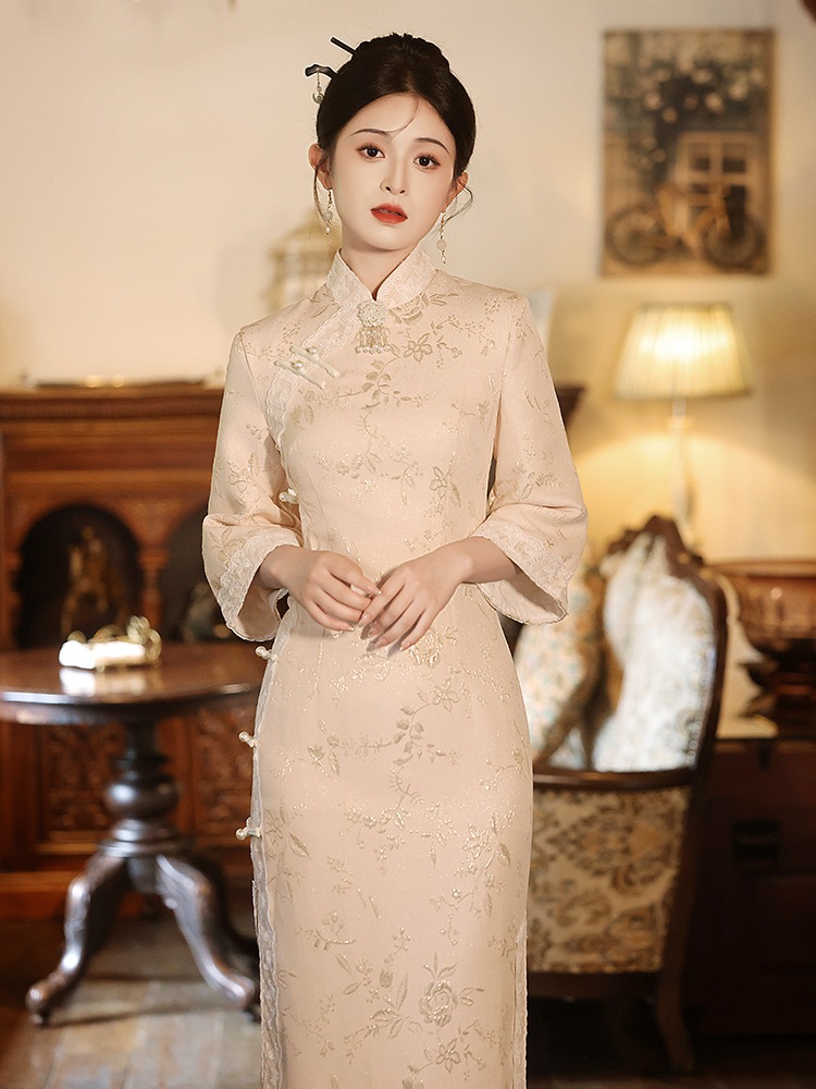 ワンピースドレスドレス秋の冬の長袖ハイエンドエレガントな毎日のウェアラブル新しいスタイル 2025 ワンピースドレスドレス秋の冬の長袖ハイエンドエレガントな毎日のウェアラブル新しいスタイル 2025