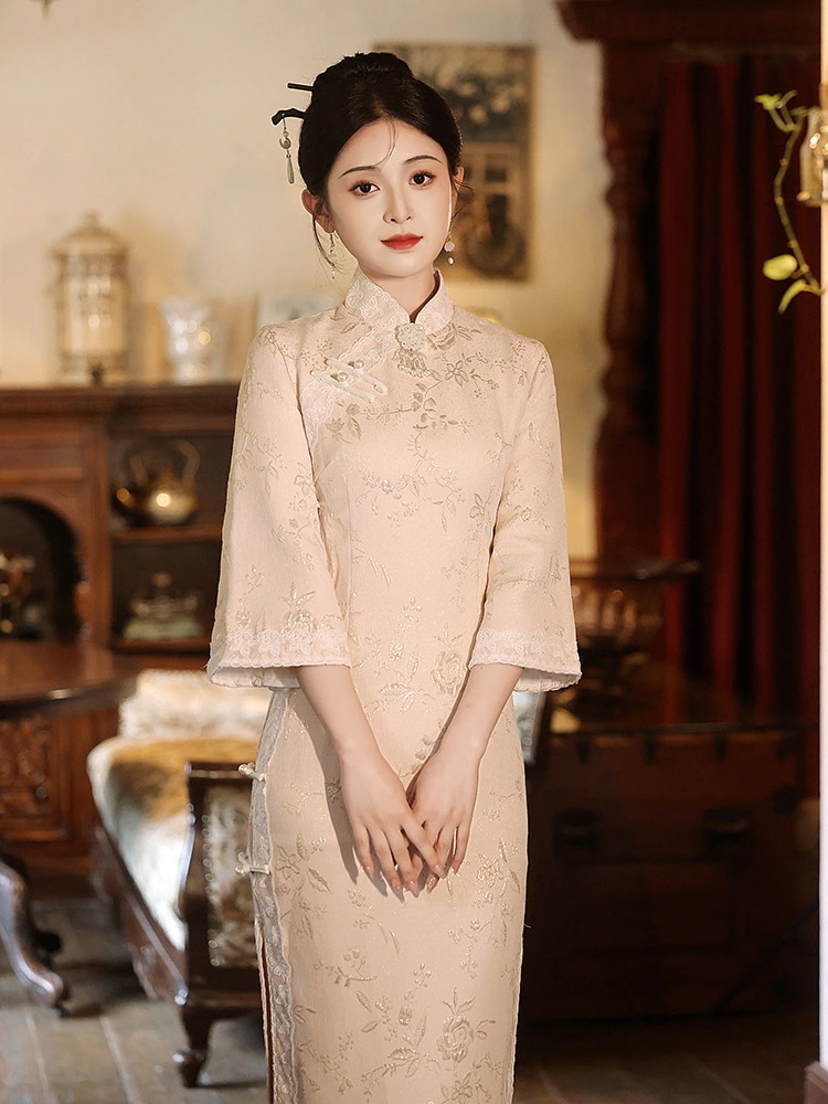 ワンピースドレスドレス秋の冬の長袖ハイエンドエレガントな毎日のウェアラブル新しいスタイル 2025 ワンピースドレスドレス秋の冬の長袖ハイエンドエレガントな毎日のウェアラブル新しいスタイル 2025