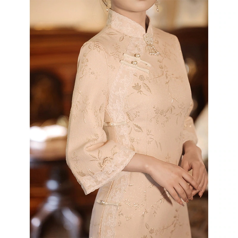 ワンピースドレスドレス秋の冬の長袖ハイエンドエレガントな毎日のウェアラブル新しいスタイル 2025 ワンピースドレスドレス秋の冬の長袖ハイエンドエレガントな毎日のウェアラブル新しいスタイル 2025