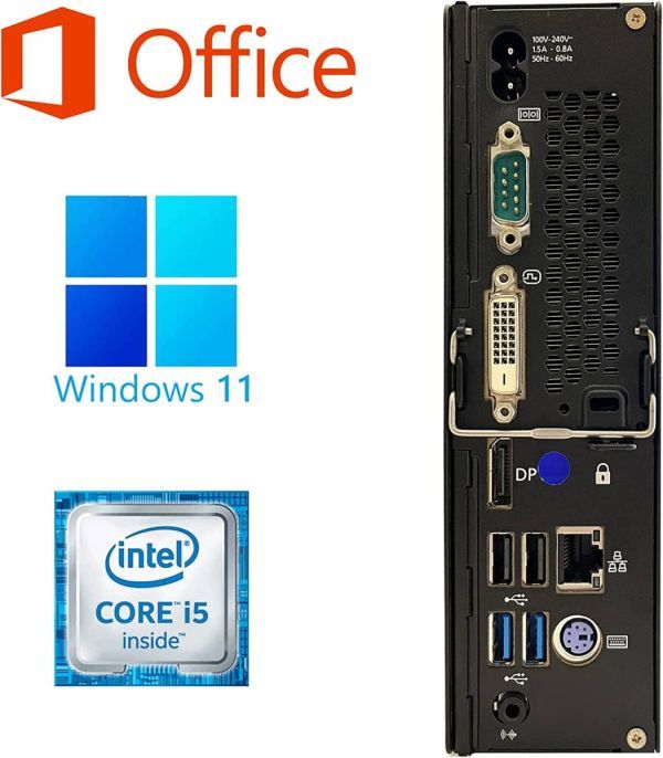 富士通 Q556 Windows11 大容量SSD:512GB Core i5 大容量メモリー:8GB ミニPC Office2019