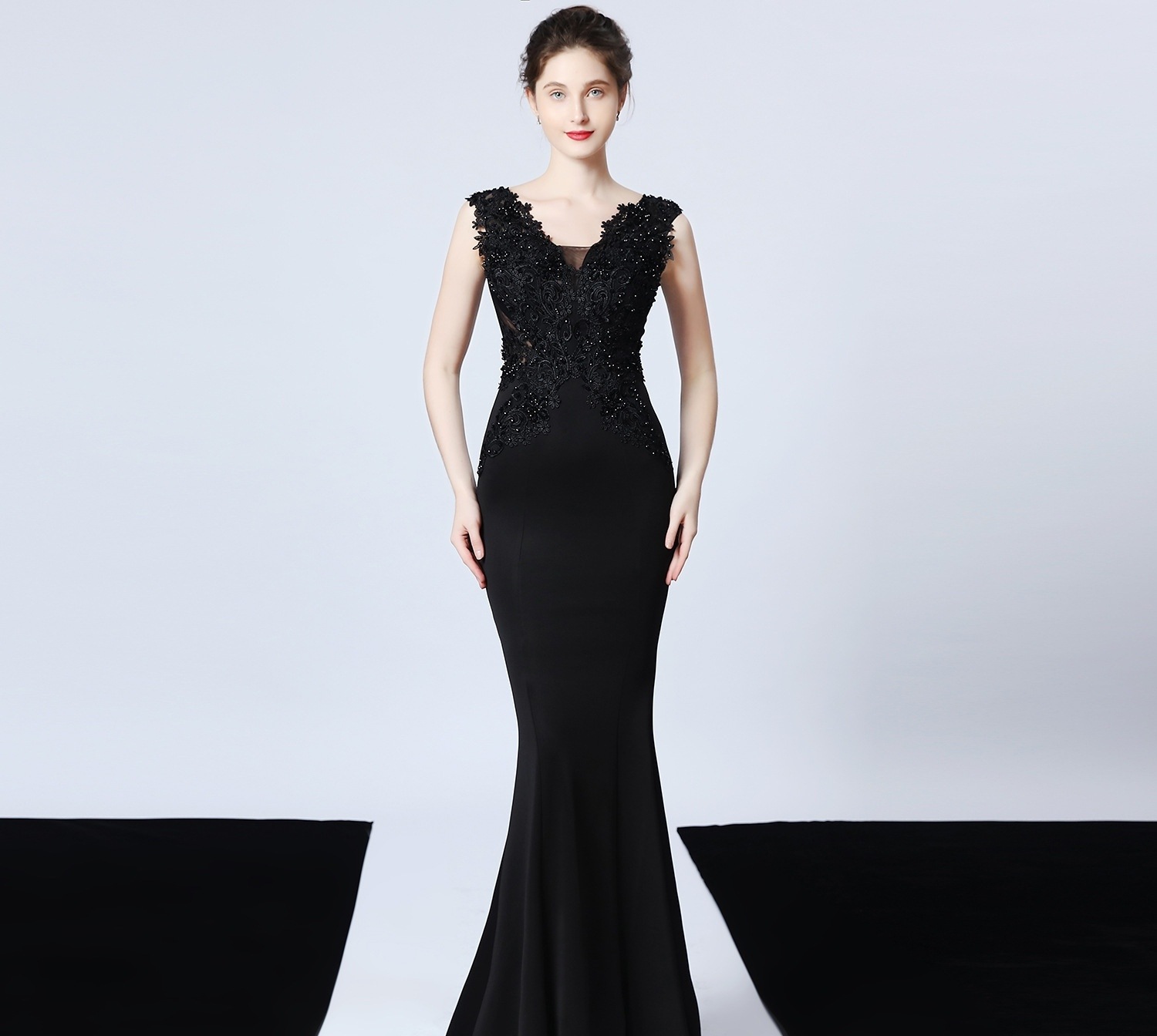 ドレス ワンピース パーティー 演奏会 発表会 ステージ 舞台 キャバ ダンス 衣装 ラウンジ クラブ ロング ノースリーブ フレアスリーブ Vネック スリム マーメイド 刺繍 ウエストマーク 透け感 ドレス ワンピース パーティー 演奏会 発表会 ステージ 舞台 キャバ ダンス 衣装 ラウンジ クラブ ロング ノースリーブ フレアスリーブ Vネック スリム マーメイド 刺繍 ウエストマーク 透け感