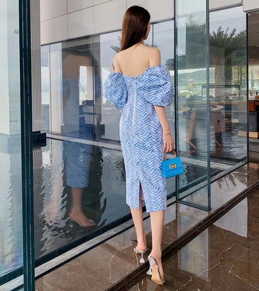 高評価多数キャバ嬢ドレス タイトドレス パーティードレス 韓国 ナイトドレス ワンピース プチプラ オフショルダー ベアトップ ミドル ドレス キャバドレス ヘンリーボーン 半袖 春 夏 秋 冬 ミド