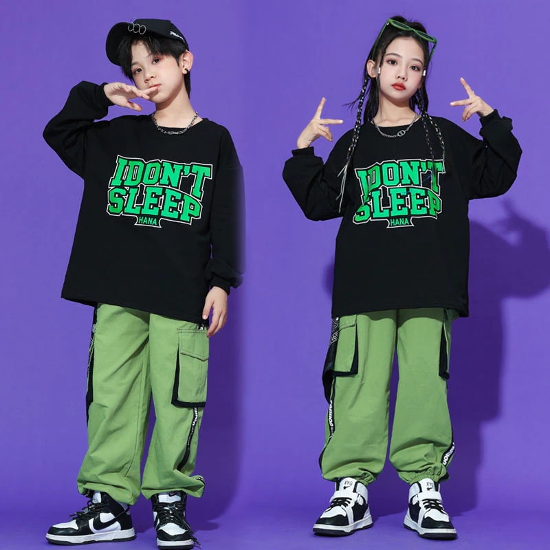 子供の街のダンスのショーのヒップホップの服装のスーツの男の子の出演服の女の子のhiphopのジャズのダンスのファッション服 子供の街のダンスのショーのヒップホップの服装のスーツの男の子の出演服の女の子のhiphopのジャズのダンスのファッション服