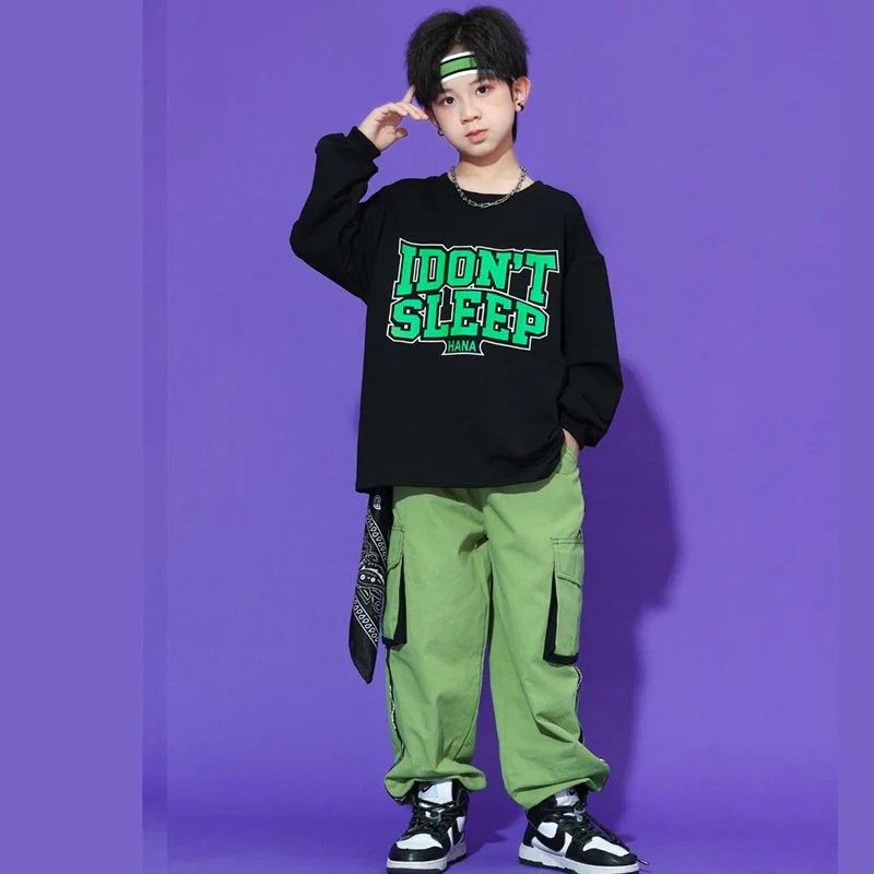 子供の街のダンスのショーのヒップホップの服装のスーツの男の子の出演服の女の子のhiphopのジャズのダンスのファッション服 子供の街のダンスのショーのヒップホップの服装のスーツの男の子の出演服の女の子のhiphopのジャズのダンスのファッション服