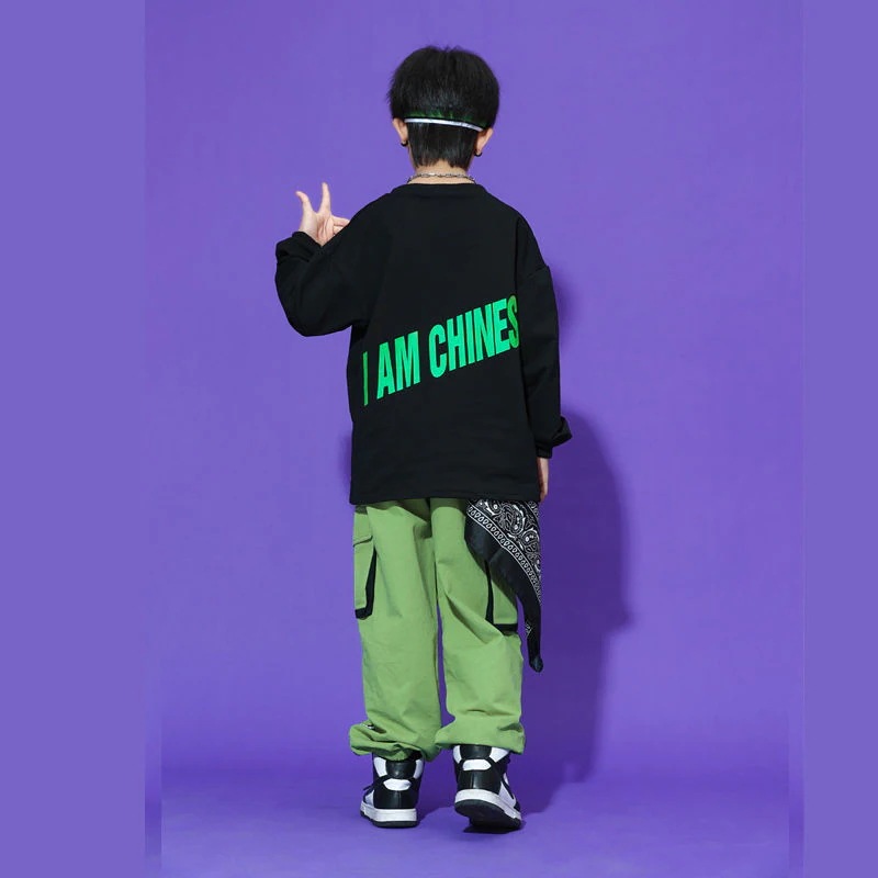 子供の街のダンスのショーのヒップホップの服装のスーツの男の子の出演服の女の子のhiphopのジャズのダンスのファッション服 子供の街のダンスのショーのヒップホップの服装のスーツの男の子の出演服の女の子のhiphopのジャズのダンスのファッション服