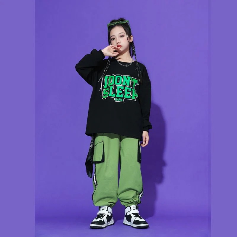 子供の街のダンスのショーのヒップホップの服装のスーツの男の子の出演服の女の子のhiphopのジャズのダンスのファッション服 子供の街のダンスのショーのヒップホップの服装のスーツの男の子の出演服の女の子のhiphopのジャズのダンスのファッション服