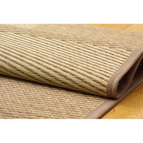 い草花ござカーペット DXパルコ裏貼CP ブラウン 江戸間6畳(261352cm) (裏:不織布) い草花ござカーペット DXパルコ裏貼CP ブラウン 江戸間6畳(261352cm) (裏:不織布)