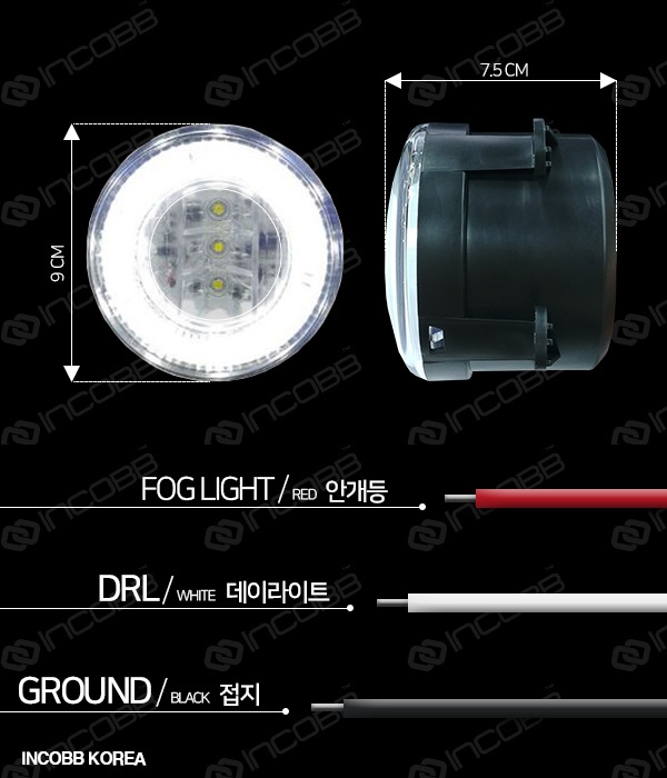 INCOBB KOREA QM3(20132015) Super bright ARC lamp LED fog light + DRL mdprevattcaulkingandwaterproofing.com