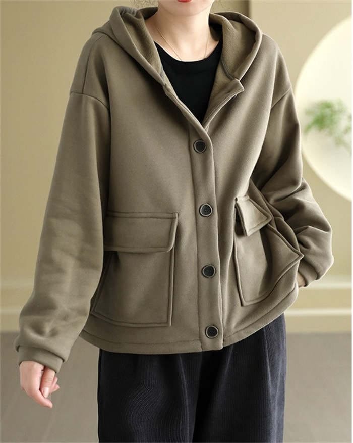 ボタンパーカー 裏起毛 レディース 秋 冬 厚手 長袖 スウェット パーカー 大きい サイズ ジャケット ブルゾン アウター カーディガン ライトアウター コート ボタン 長袖 羽織り 大きい ゆった ボタンパーカー 裏起毛 レディース 秋 冬 厚手 長袖 スウェット パーカー 大きい サイズ ジャケット ブルゾン アウター カーディガン ライトアウター コート ボタン 長袖 羽織り 大きい ゆった