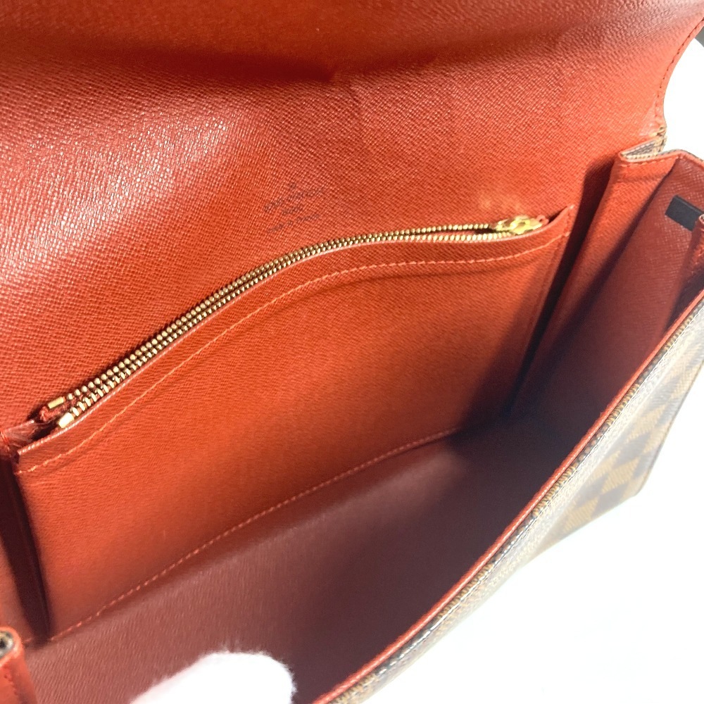 ショルダーバッグ N51160 トライベッカ・ロン ダミエ カバン 肩掛け フラップ ダミエキャンバス エベヌ ブラウン