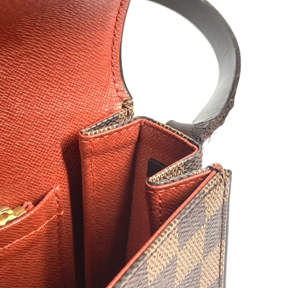 ショルダーバッグ N51160 トライベッカ・ロン ダミエ カバン 肩掛け フラップ ダミエキャンバス エベヌ ブラウン