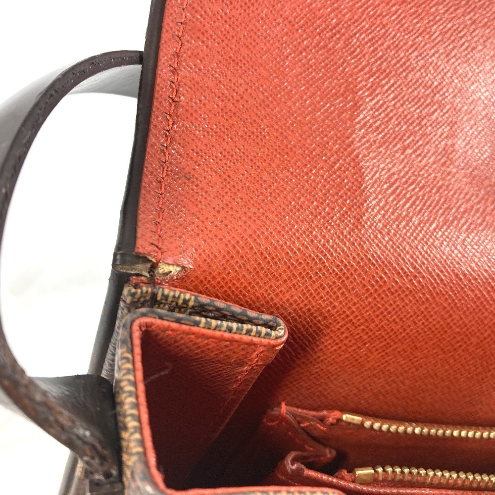 ショルダーバッグ N51160 トライベッカ・ロン ダミエ カバン 肩掛け フラップ ダミエキャンバス エベヌ ブラウン