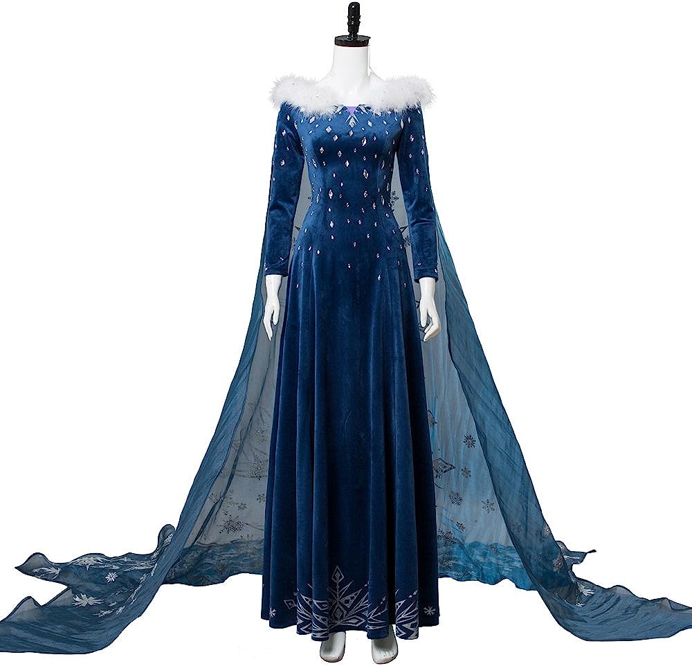 アナと雪の女王 雪の女王 アナ エルサ Elsa あな えるさ エルサ ドレス ワンピース 大人 プリンセス ハロウィン イベント 衣装 コスプレ 撮影 イベント ディズニーランド コスプレ衣装