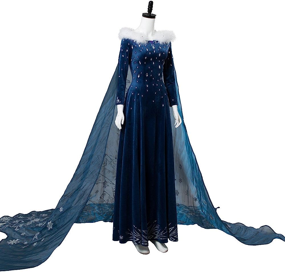 アナと雪の女王 雪の女王 アナ エルサ Elsa あな えるさ エルサ ドレス ワンピース 大人 プリンセス ハロウィン イベント 衣装 コスプレ 撮影 イベント ディズニーランド コスプレ衣装