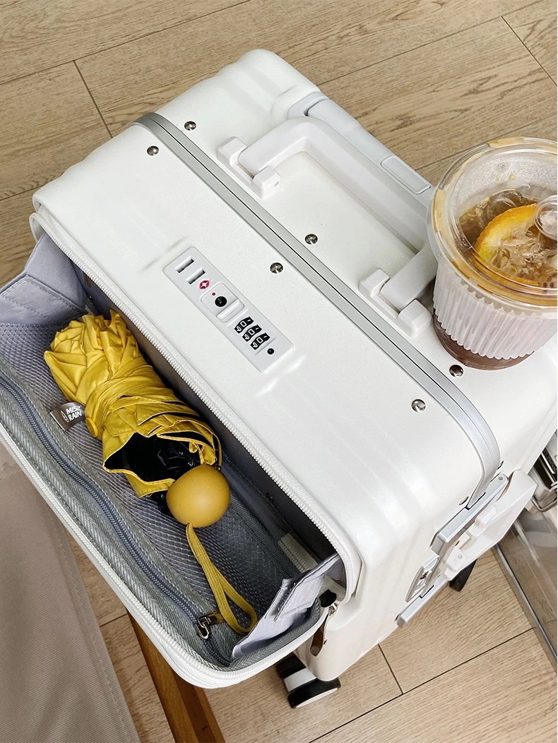 スーツケース フロントオープン 機内持ち込み Sサイズ Mサイズ キャリーケース 旅行カバン キャリーバッグ 軽量 TSAロック おしゃれ キャリーケース 出張 修学旅行かわいい