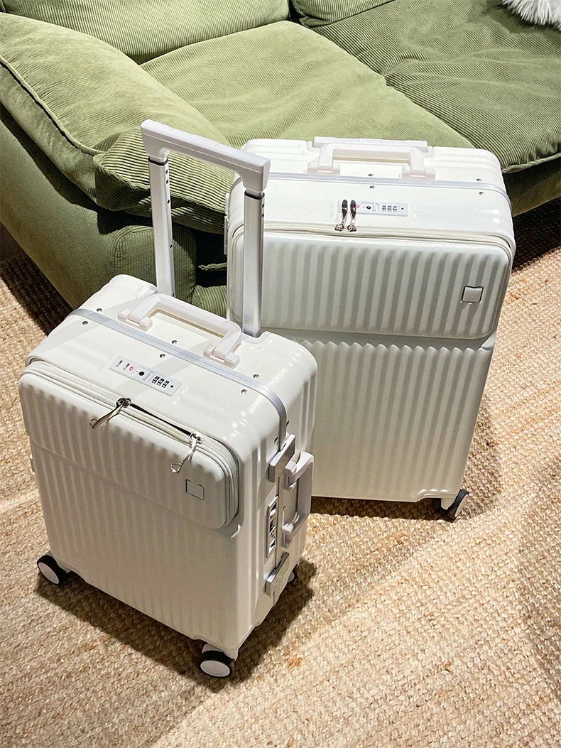 スーツケース フロントオープン 機内持ち込み Sサイズ Mサイズ キャリーケース 旅行カバン キャリーバッグ 軽量 TSAロック おしゃれ キャリーケース 出張 修学旅行かわいい