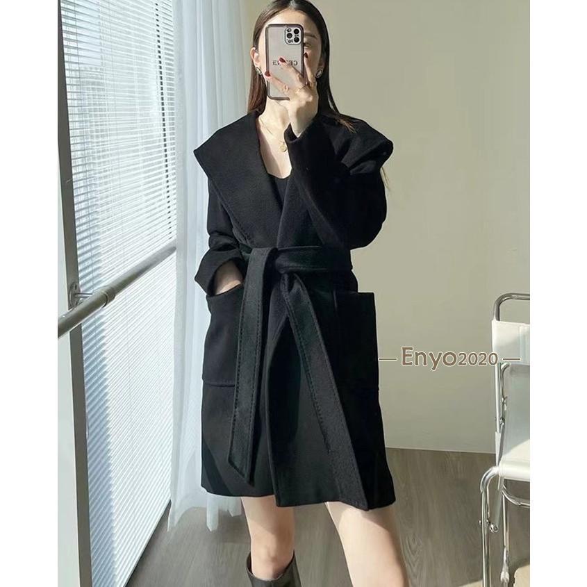 ウールコート ウール コート レディース ロングコート アウター ダブルフェイス チェスターコート フード付き フード ウエストベルト シンプル ベーシック