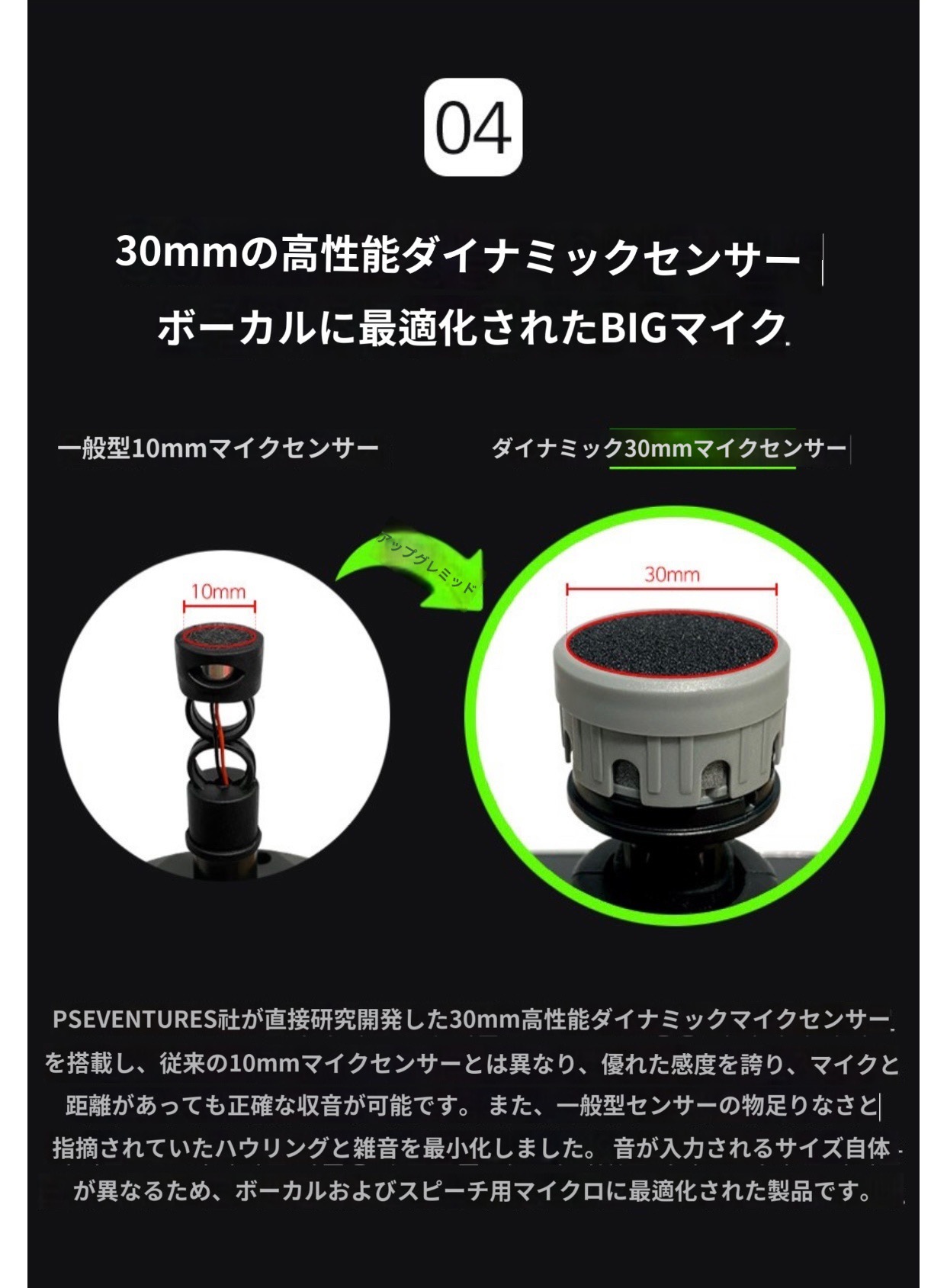 [penton]ペントン高出力20WBluetooth5.0ウーファーワイヤレスマイク+ハードケースセットカラオケマイクBluetooth カラオケマイク