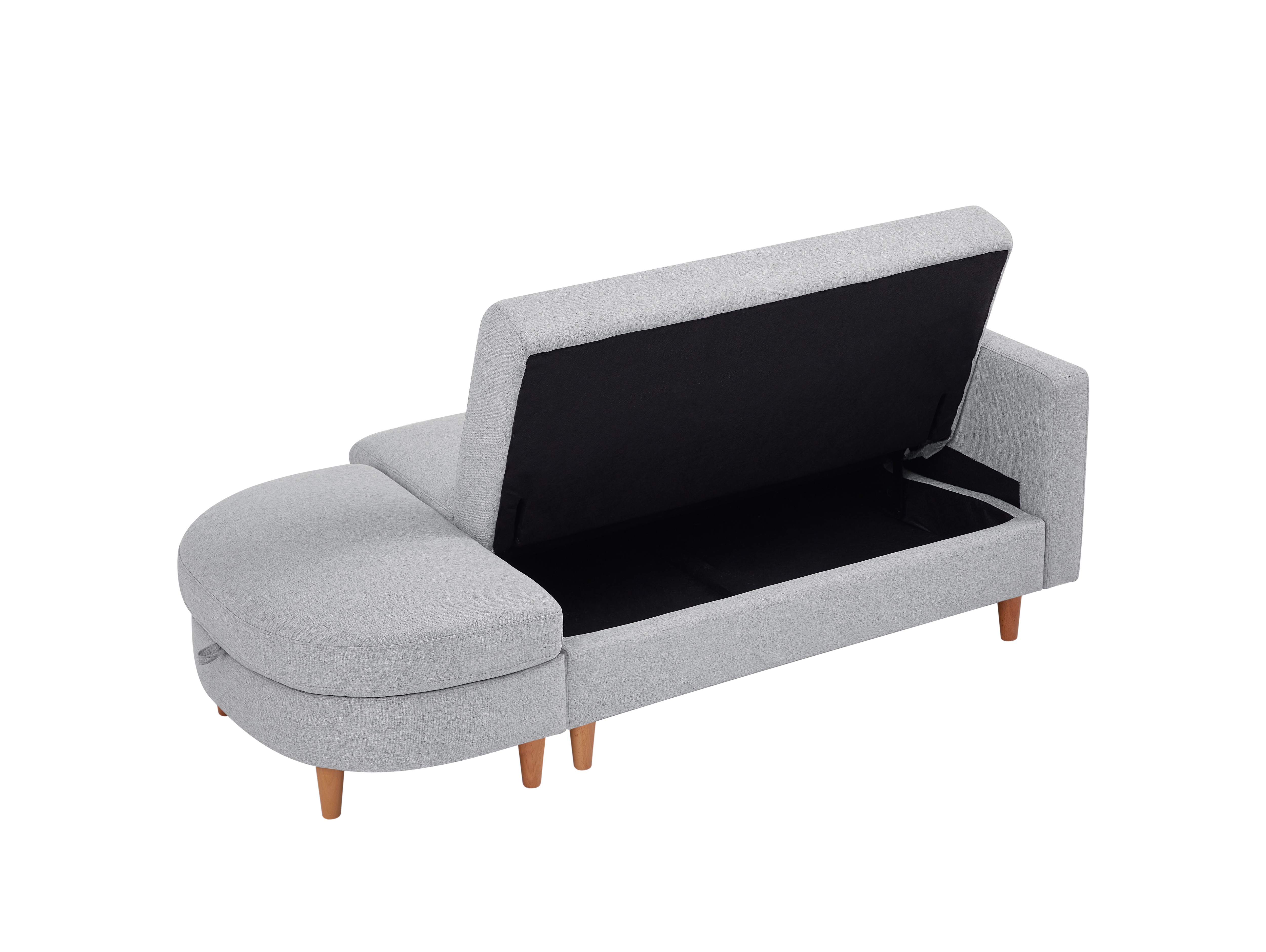 ソ ファ ソファーベッド カウチソファ 2人掛け オットマン付き 多機能