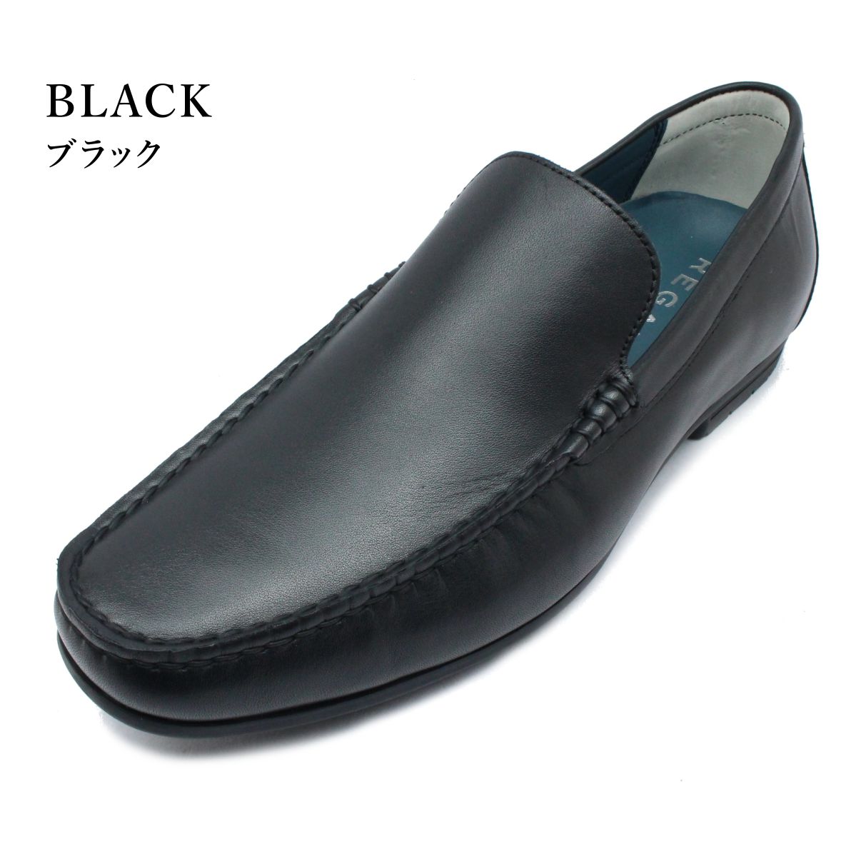 リーガル REGAL メンズカジュアル スリッポン 56HR AF 本革 レザーシューズ ブラック ブラウン