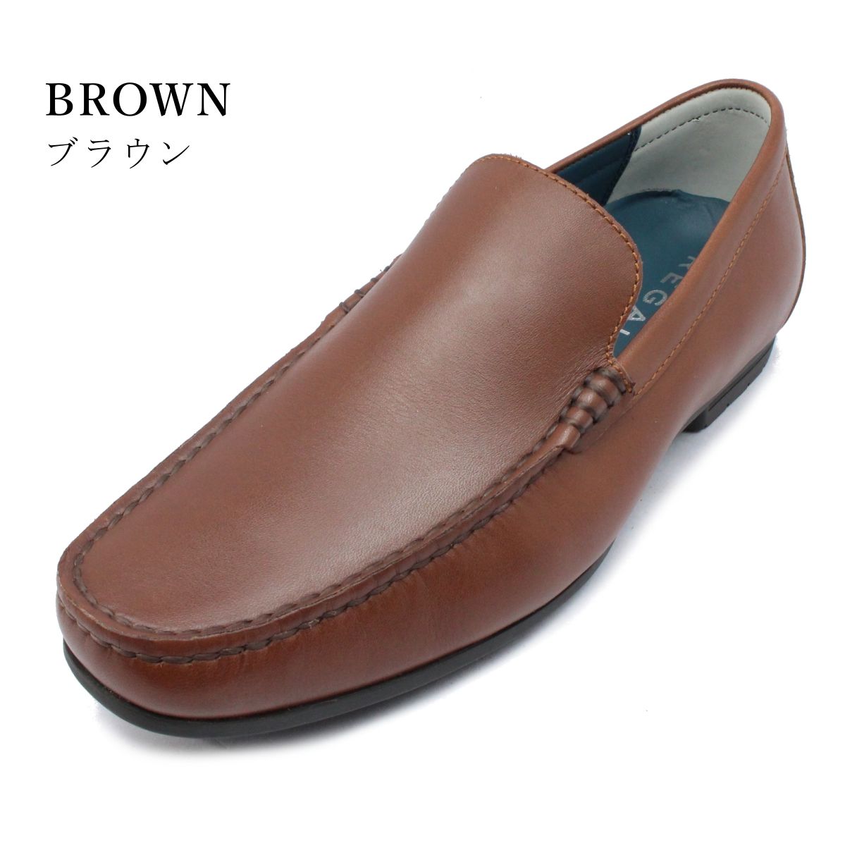 リーガル REGAL メンズカジュアル スリッポン 56HR AF 本革 レザーシューズ ブラック ブラウン
