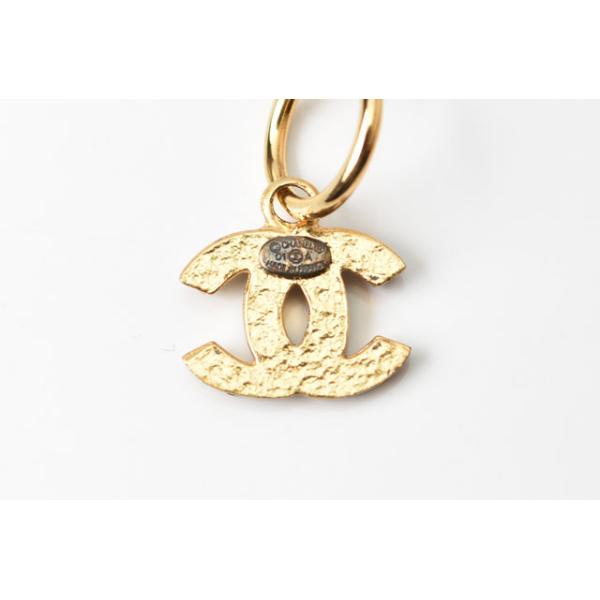 ピアス CHANEL ロゴ/CC ココマーク スイング ラインストーン/ブラック/ゴールド ピアス CHANEL ロゴ/CC ココマーク スイング ラインストーン/ブラック/ゴールド