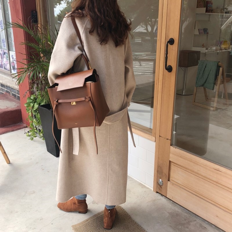 ライトグレー ロングコート ウール コート ロングマキシ丈