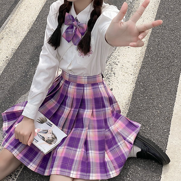 jk プリーツスカート チェック柄 ミニ チェックスカート スクールスカート ミニスカートかわいい