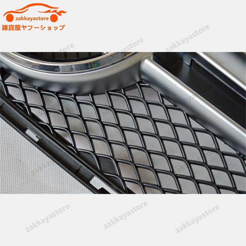 ベンツCクラスW205　20142018年前期　シルバーメッシュフロントグリル　AMG